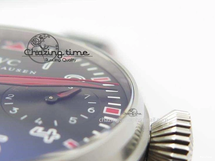 MIROTIME 0220 RelaxedFit Big Pilot Real PR IW500435 “Muhammad Ali” ZF Best Edition On Black Leather Strap A 7295